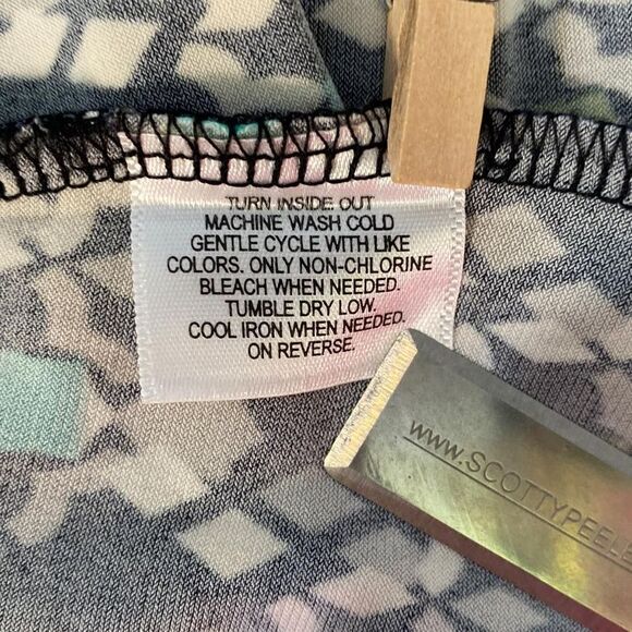 Style & Co Petite Multicolored Sleeveless Dress with Faux Belt Size PP - Picture 7 of 11